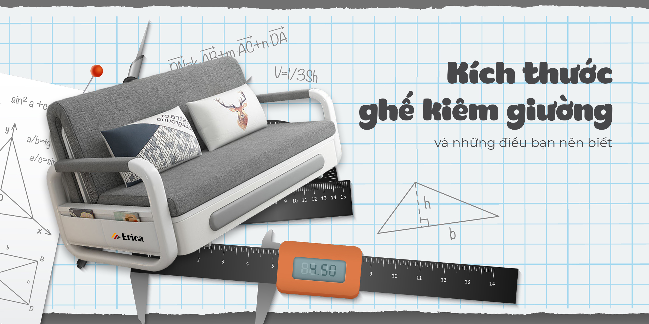 [GÓC GIẢI ĐÁP] KÍCH THƯỚC GHẾ KIÊM GIƯỜNG VÀ NHỮNG ĐIỀU BẠN CHƯA BIẾT